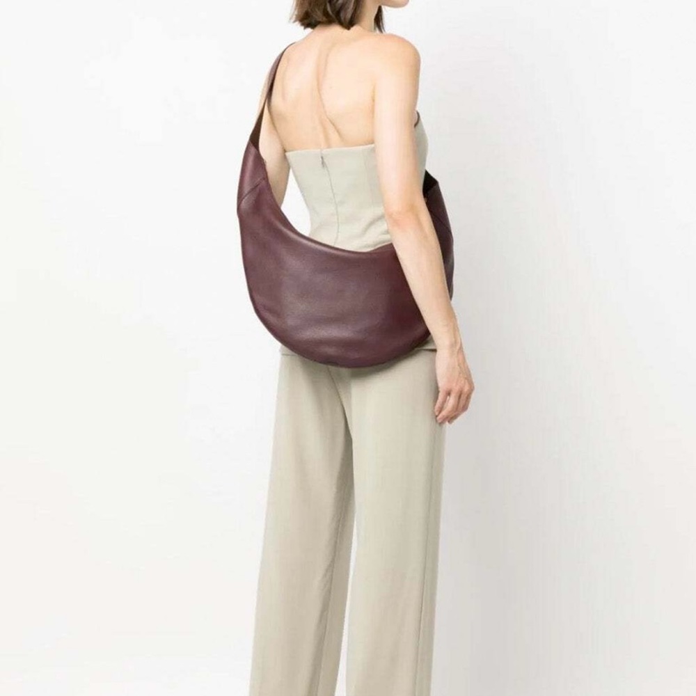 KHAITE - August Hobo Bag in Burgundy - Picture 2 of 5